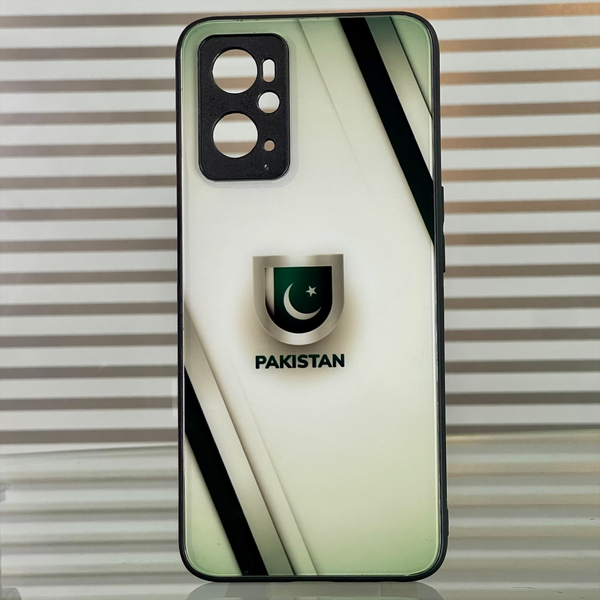 Oppo A36 Pakistani Flag Series Glass Case CS-20251