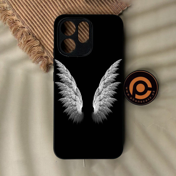 Oppo Reno 15 Pro - Angel Wings Design 6 - Premium Metal Printed Soft Bumper Shock Proof Case