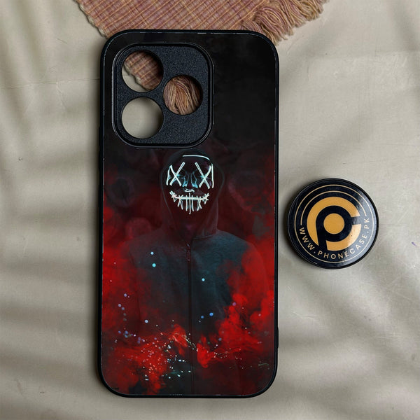 Honor 600 Lite - Anonymous 2.0 Design 3 - Premium Metal Printed Soft Bumper Shock Proof Case