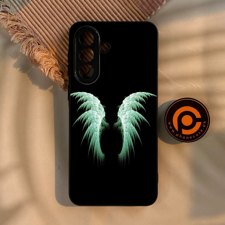 Samsung Galaxy A57 5G - Angel Wings Design 5 - Premium Metal Printed Soft Bumper Shock Proof Case