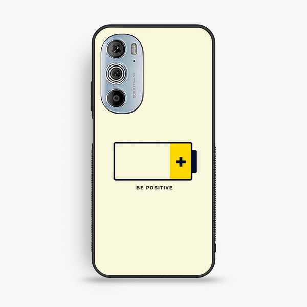 Motorola Edge 30 Pro - Be Positive Design - Premium Metal Printed Soft Bumper Shock Proof Case