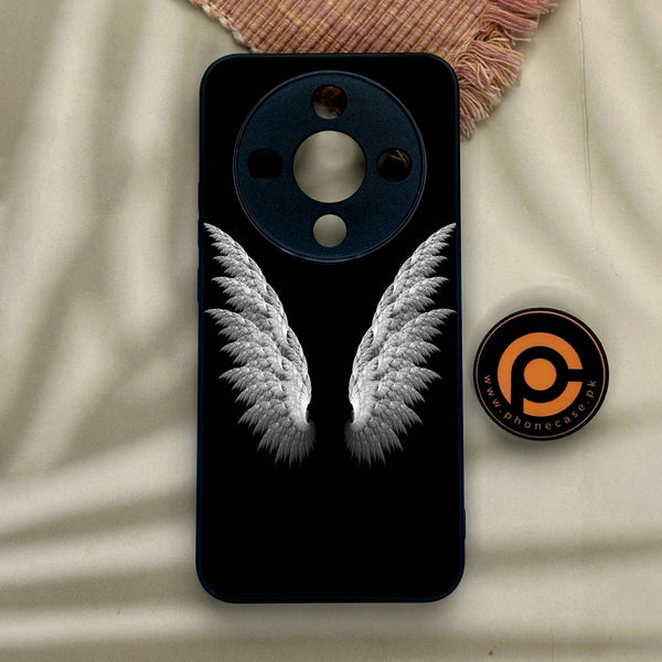 Honor x9d - Angel Wings Design 6 - Premium Metal Printed Soft Bumper Shock Proof Case