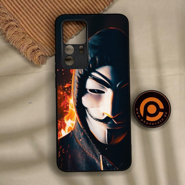 Xiaomi 12T Pro - Anonymous 2.0 Design 6 - Premium Metal Printed Soft Bumper Shock Proof Case