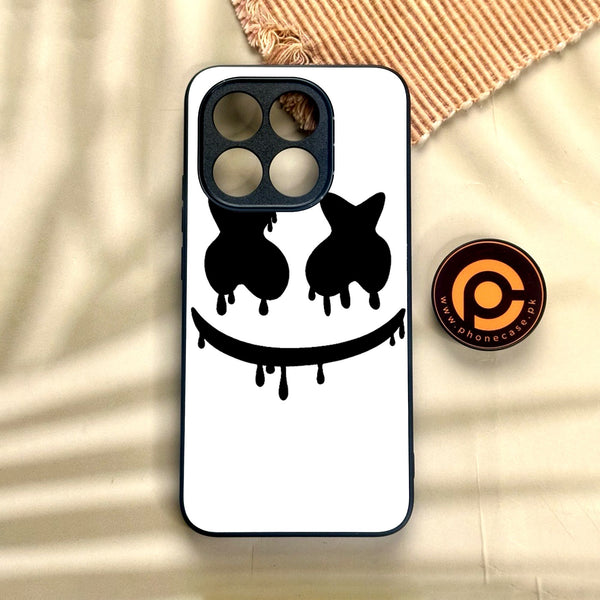 Xiaomi 15T - Marshmello Face - Premium Metal Printed Soft Bumper Shock Proof Case