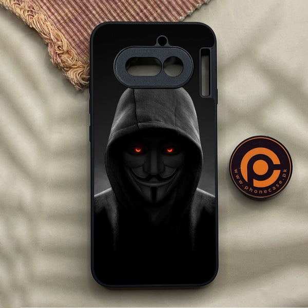 Nothing Phone 4a - Anonymous 2.0 Design 4 - Premium Metal Printed Soft Bumper Shock Proof Case