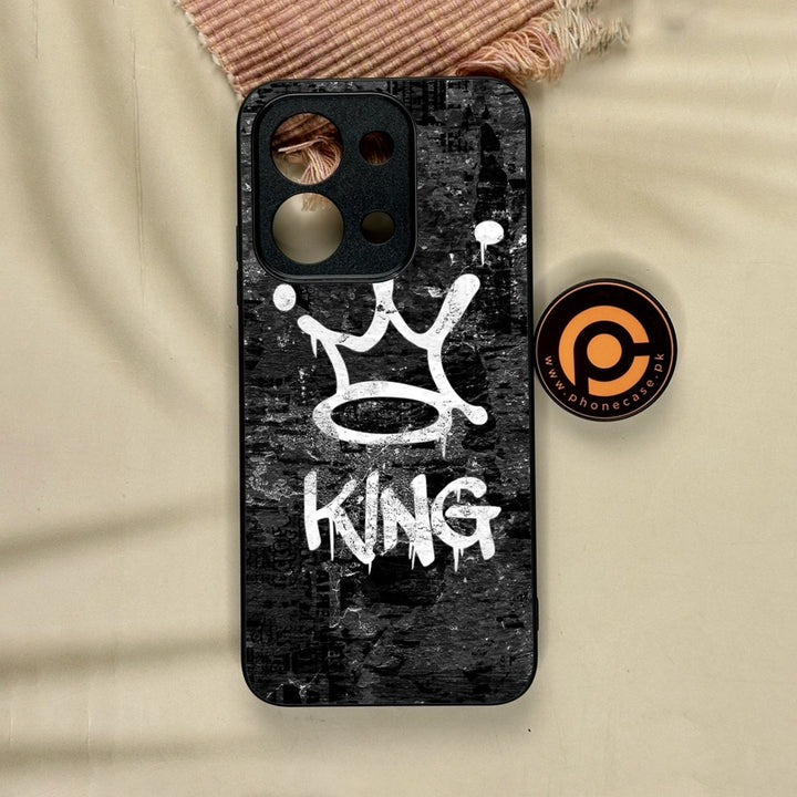 Xiaomi Poco C85 - King Design 8 - Premium Metal Printed Soft Bumper Shock Proof Case