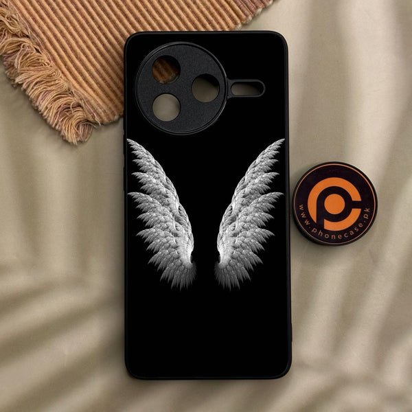 Xiaomi Redmi K80 - Angel Wings Design 6 - Premium Metal Printed Soft Bumper Shock Proof Case