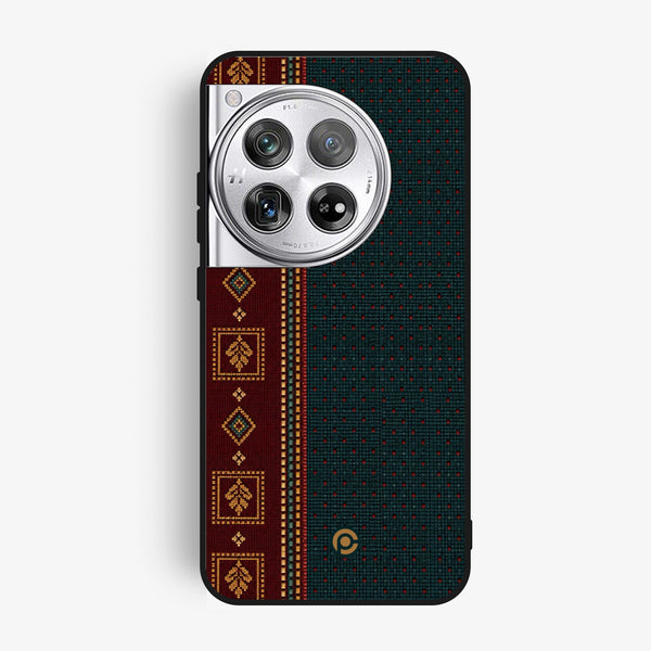 Oneplus 12 - Classic Weave Design 11 - Premium Metal Printed Soft Bumper Shock Proof Case