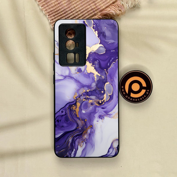 Xiaomi Redmi K60 Pro - Liquid Design 2 - Premium Metal Printed Soft Bumper Shock Proof Case