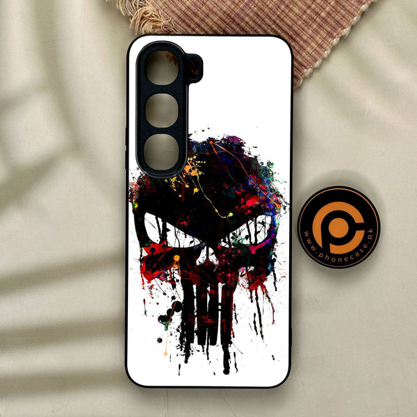 Vivo Y21d - Punisher Skull Design - Premium Metal Printed Soft Bumper Shock Proof Case