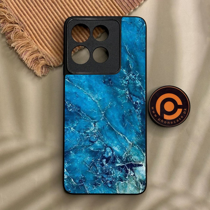 Motorola Moto G56 - Blue 2.0 Design 3 - Premium Metal Printed Soft Bumper Shock Proof Case