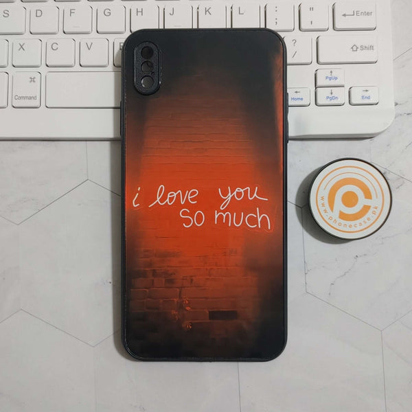 iPhone XS Max - Love Symphony - Premium Printed Glass soft Bumper shock Proof Case CS-25281