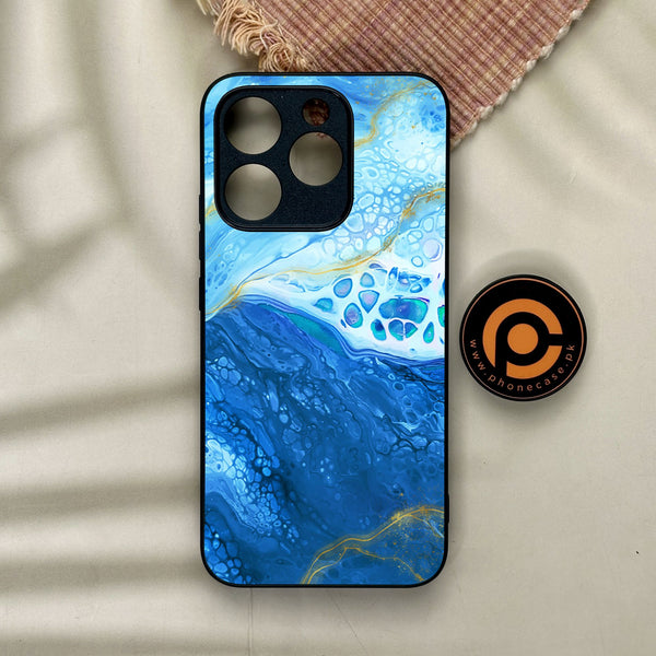 Realme 15T - Blue 2.0 Design 5 - Premium Metal Printed Soft Bumper Shock Proof Case