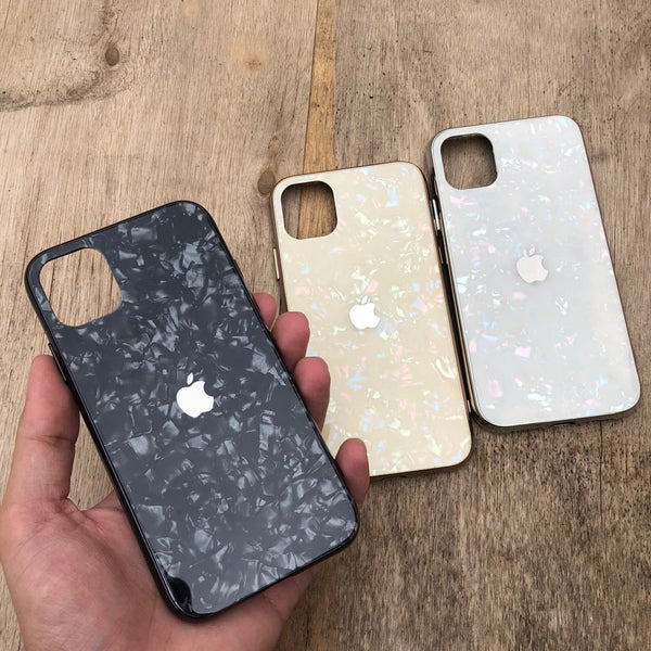 iPhone 6Plus/6sPlus Marble Design Real Tempered Glass Case