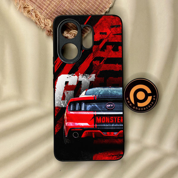 Vivo V60 - Speed Shift Racing Car - Premium Metal Printed Soft Bumper Shock Proof Case