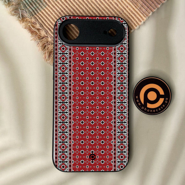iPhone Air - Ajrak 12 - Premium Metal Printed Soft Bumper Shock Proof Case
