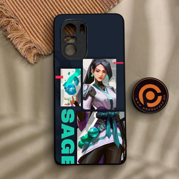 Xiaomi Redmi K40 - Battle-Ready Design 1 - Premium Metal Printed Soft Bumper Shock Proof Case