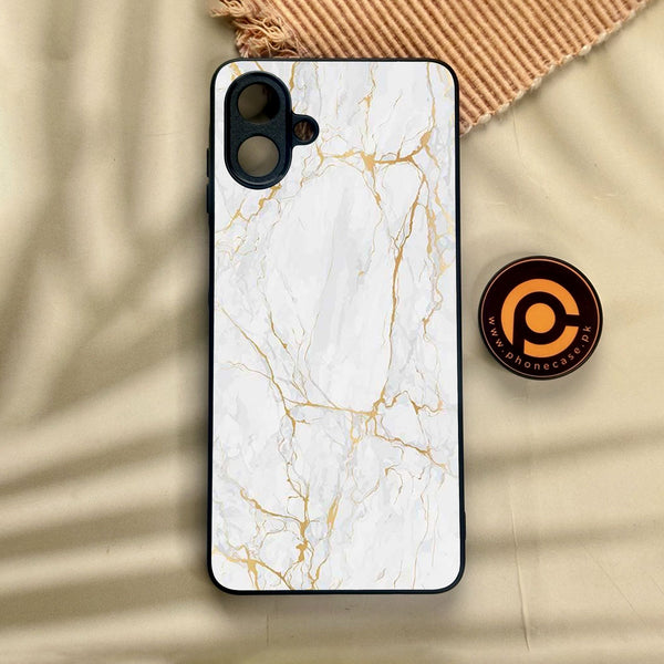 Samsung Galaxy A07 - White Design 8 - Premium Metal Printed Soft Bumper Shock Proof Case