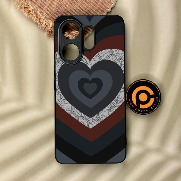 Vivo V60 - Heart 2.0 Design 7 - Premium Metal Printed Soft Bumper Shock Proof Case