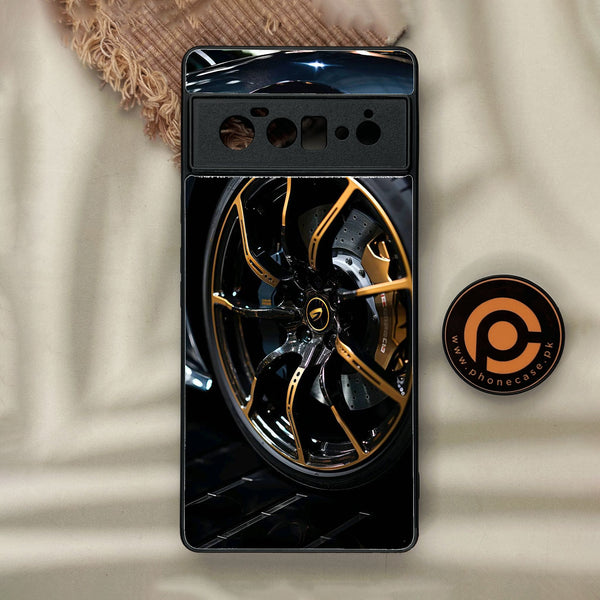 Google Pixel 6 Pro - Racing Car Red Blade Rim - Premium Metal Printed Soft Bumper Shock Proof Case