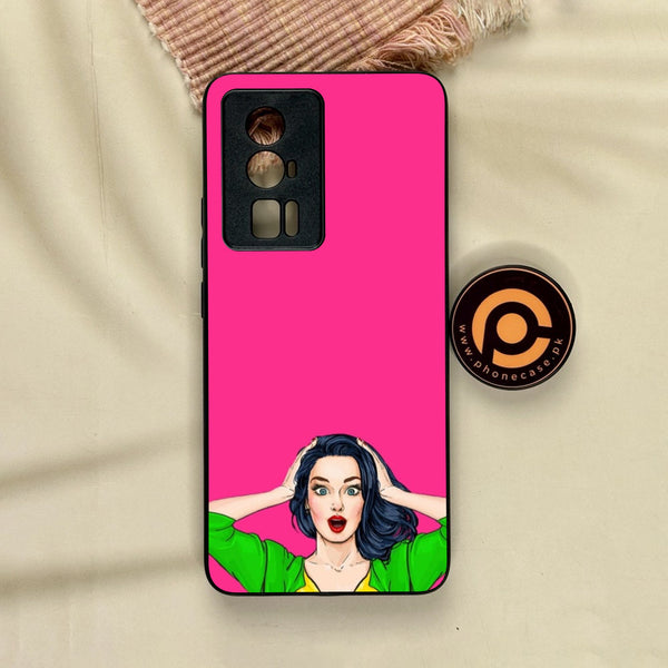 Xiaomi Redmi K60 Pro - Anime Girls Design 10 - Premium Metal Printed Soft Bumper Shock Proof Case