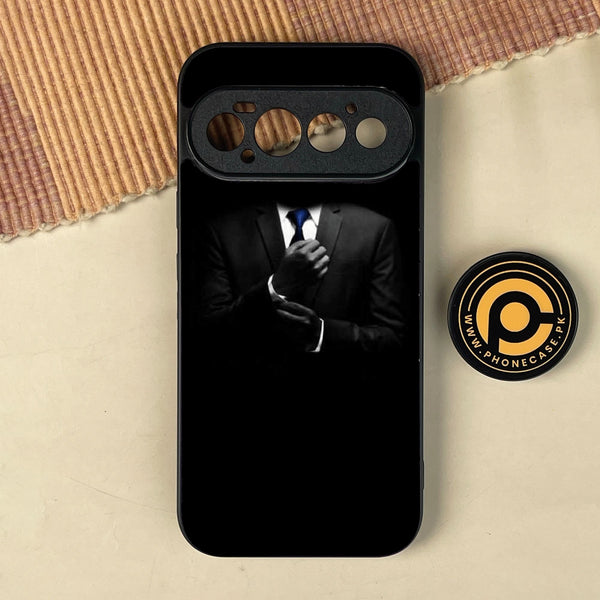 Google Pixel 11 Pro - Black Art Design 1 - Premium Metal Printed Soft Bumper Shock Proof Case
