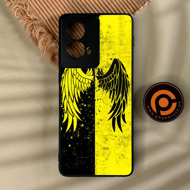 Motorola Edge 2024 - Angel 2.0 Design 1 - Premium Metal Printed Soft Bumper Shock Proof Case