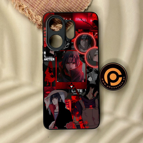 Vivo V60 - Itachi Aesthetic - Premium Metal Printed Soft Bumper Shock Proof Case