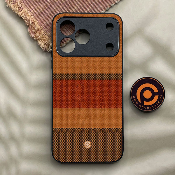 Tecno Spark 50 - Classic Weave Design 3 - Premium Metal Printed Soft Bumper Shock Proof Case