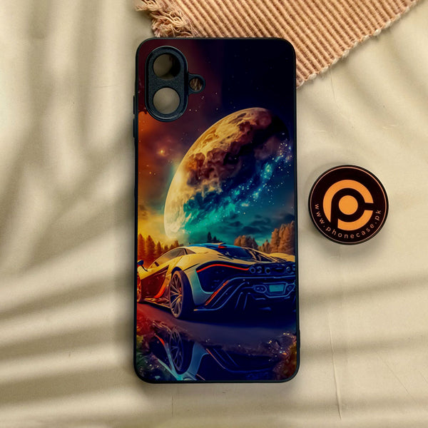 Samsung Galaxy A07 - Racing Design 5 - Premium Metal Printed Soft Bumper Shock Proof Case