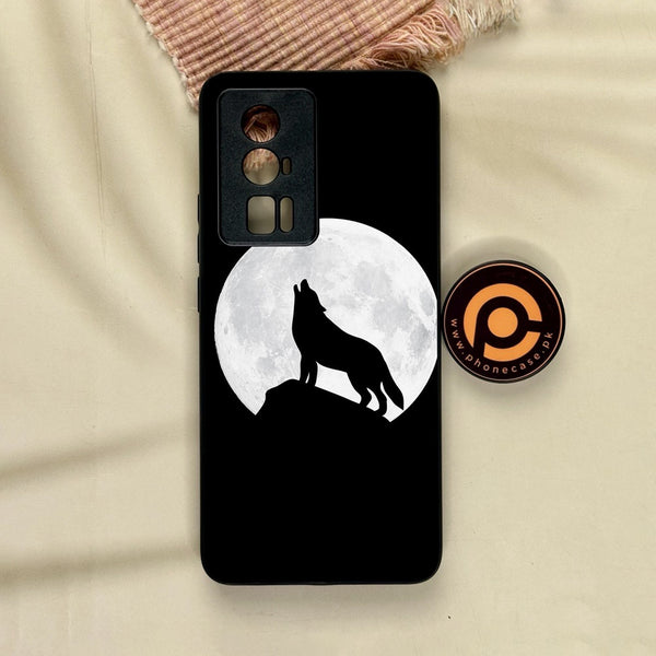 Xiaomi Redmi K60 Pro - Wolf Design 3 - Premium Metal Printed Soft Bumper Shock Proof Case