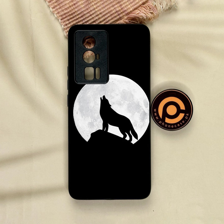 Xiaomi Redmi K60 Pro - Wolf Design 3 - Premium Metal Printed Soft Bumper Shock Proof Case
