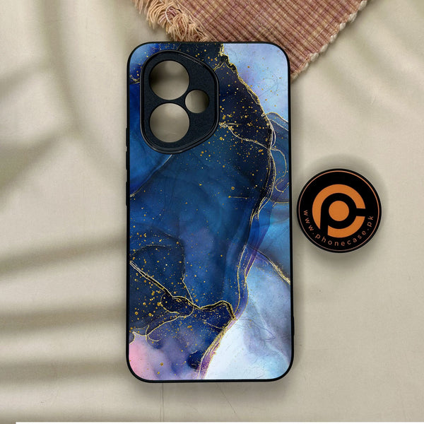 Honor 400 - Blue Marble Design 7 - Premium Metal Printed Soft Bumper Shock Proof Case