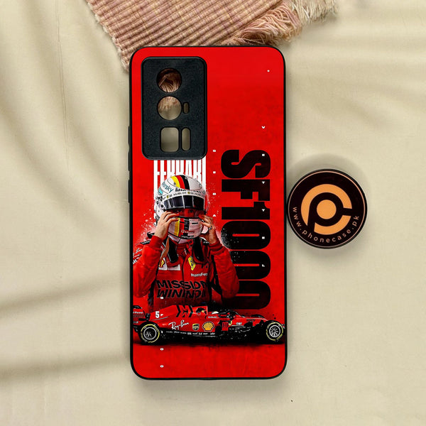 Xiaomi Redmi K60 Pro - Formula 1 Design 8 - Premium Metal Printed Soft Bumper Shock Proof Case