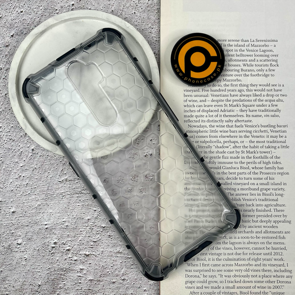 Oppo A5 2020 /Oppo A9 2020 Airbag Shockproof Hybrid Armor Honeycomb Transparent Cover