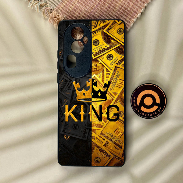 Oppo Reno 10 Pro Plus - King Design 9 - Premium Metal Printed Soft Bumper Shock Proof Case