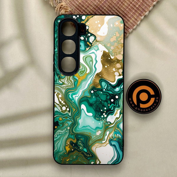 Vivo Y21d - Liquid Design 8 - Premium Metal Printed Soft Bumper Shock Proof Case