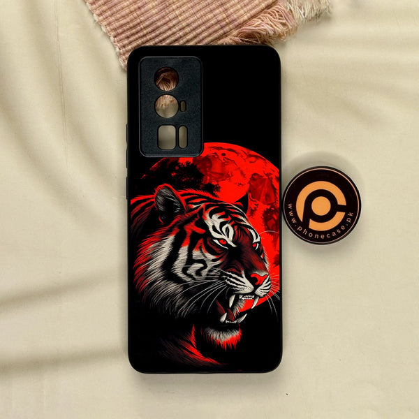 Xiaomi Redmi K60 Pro - Tiger 2.0 Design 8 - Premium Metal Printed Soft Bumper Shock Proof Case