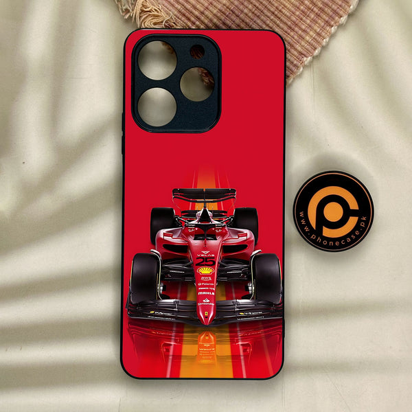Realme Note 70 - Formula 1 Design - Premium Metal Printed Soft Bumper Shock Proof Case