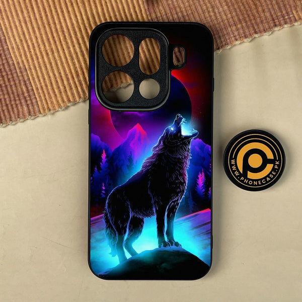 Oppo Find X9 Pro - Wolf Design 2 - Premium Metal Printed Soft Bumper Shock Proof Case
