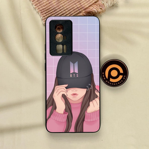 Xiaomi Redmi K60 Pro - Anime Girls Design 3 - Premium Metal Printed Soft Bumper Shock Proof Case