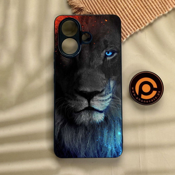 Vivo V60 Lite  - Tiger Design 4 - Premium Metal Printed Soft Bumper Shock Proof Case