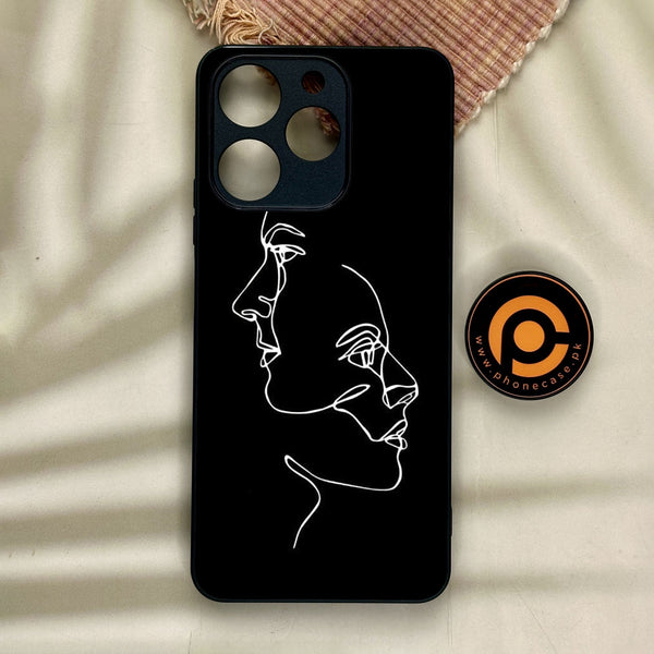 Realme Note 70 - Girls Design 5 - Premium Metal Printed Soft Bumper Shock Proof Case