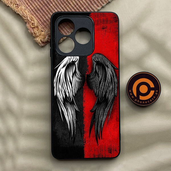Honor X5c - Angel 2.0 Design 10 - Premium Metal Printed Soft Bumper Shock Proof Case