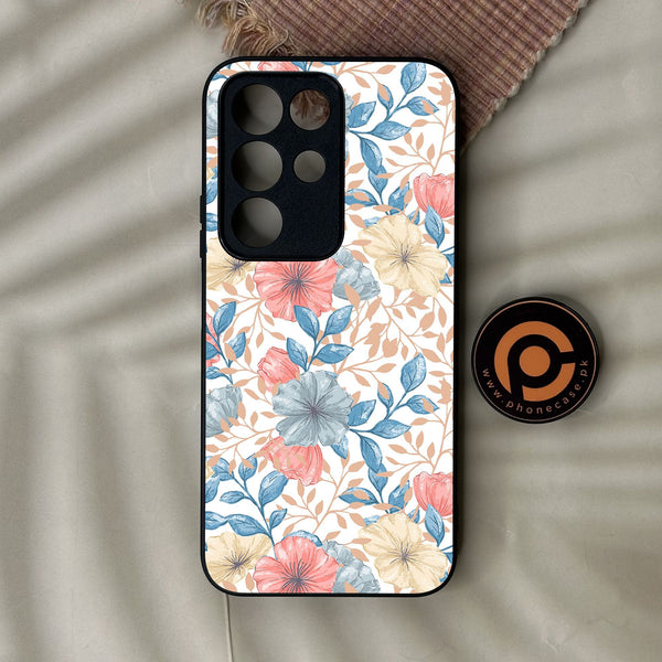 Realme C85 - Seamless Flower - Premium Metal Printed Soft Bumper Shock Proof Case