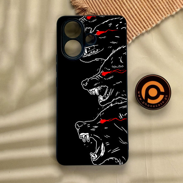 Vivo V60 Lite  - Black Art Design 7 - Premium Metal Printed Soft Bumper Shock Proof Case