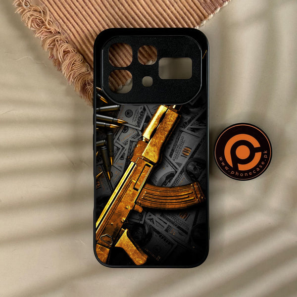 Infinix Note 60 Pro - Dollar Design 6 - Premium Metal Printed Soft Bumper Shock Proof Case