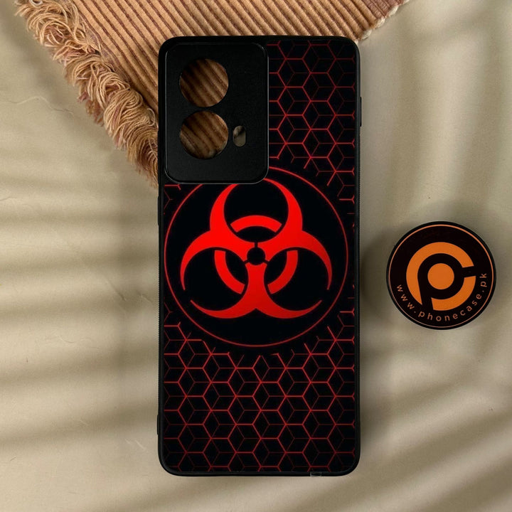 Motorola Edge 2024 - Biohazard Design 8 - Premium Metal Printed Soft Bumper Shock Proof Case