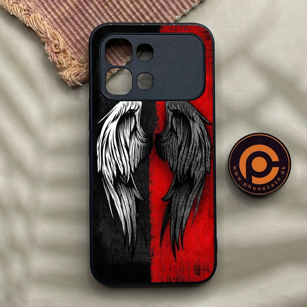 Infinix Note Edge - Angel 2.0 Design 10 - Premium Metal Printed Soft Bumper Shock Proof Case