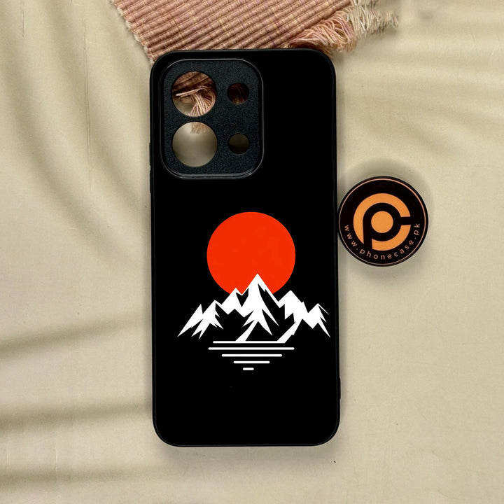 Xiaomi Poco C85 - Minimalistic Design 2 - Premium Metal Printed Soft Bumper Shock Proof Case